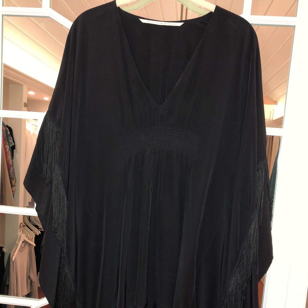 Fred Segal Hip Blouse with Fringe.